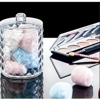 Resim 2'li Silindir Pamuk Organizer - Serisi - Şık ve Pratik Pamuk Saklama Çözümü 