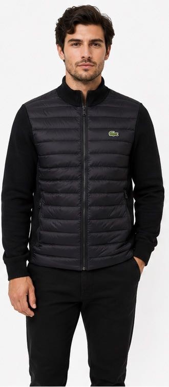 Lacoste Siyah Slim Fit Baharlık Mont görsel 3