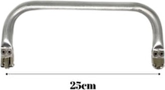 Aynalı Gizli Burs 25CM Gümüş Renkli Kadın Aksesuarı Şık Tasarım Ve Modern Desen