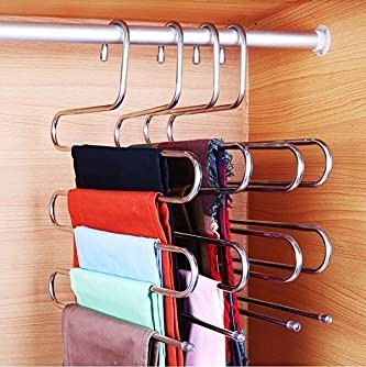 Frefly Store 5 Katlı Metal Pantolon Eşarp Askısı görsel 5
