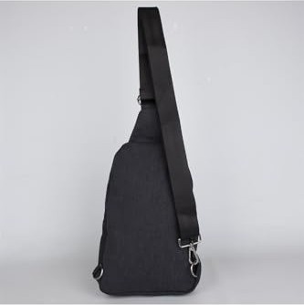 1001 4925 Kulaklık Çıkışlı Body Bag ve Omuz Çantası Siyah görsel 5