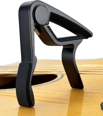 Aesco Lastvoice LCT-999 Black Gitar Capo Metal Kapo Kaliteli 12 Adet Pena görsel 2