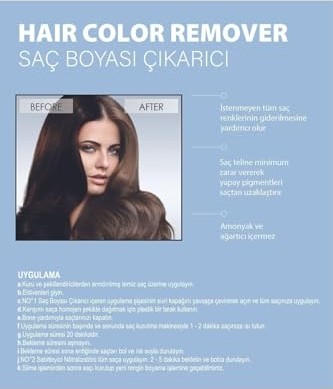 Aesco Kozmetik Remover Saçtan Boya Çıkartıcı Set görsel 3