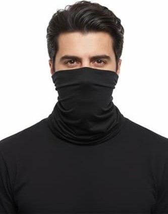 1001 Tactical Buff, 17 Farklı Şekilde Kullanılabilen Askeri Bandana, Siyah görsel 2