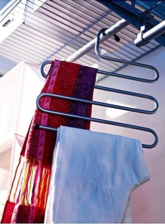 Frefly Store 5 Katlı Metal Pantolon Eşarp Askısı görsel 2
