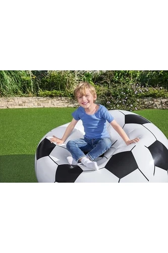 Resim Mena Rise Up In & Over Beanless Futbol Topu Koltuğu, 114 x 112 x 66 Cm, Futbol Hava Koltuğu, Siyah/beyaz 