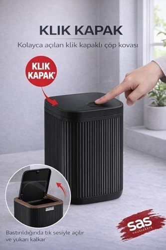Modern 5 Parça Banyo Seti, Çöp Kovası, Wc Fırçası, Sabunluk, Diş Fırçalık ve Sıvı Sabunluk, Mat Banyo Aksesuar Seti - 3088 görsel 3