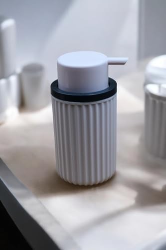 Prime 3 Parça Sert Plastik Banyo Seti/sıvı Sabunluk, Diş Fırçalık ve Katı Sabunluk-Toz Pembe görsel 2