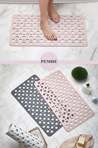 Prime Kaydırmaz Duşakabin Banyo ve Duş Paspası 66 Adet Vantuzla Yapışır 33 x 66 cm BNYSTISGSTORE26 görsel 2
