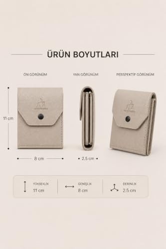 1001 Viral Cüzdan Erkek Vegan Deri Nakit Para Bölmeli Çok Kartlık Bölmeli Zarif Cüzdan Kartlık (Be görsel 4