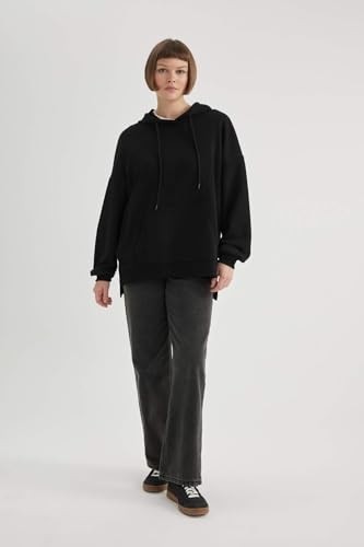 1001 Oversize Geniş Kalıp Kapüşonlu Sweatshirt görsel 3