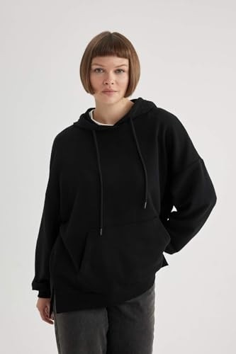 1001 Oversize Geniş Kalıp Kapüşonlu Sweatshirt görsel 4