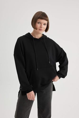 1001 Oversize Geniş Kalıp Kapüşonlu Sweatshirt görsel 5