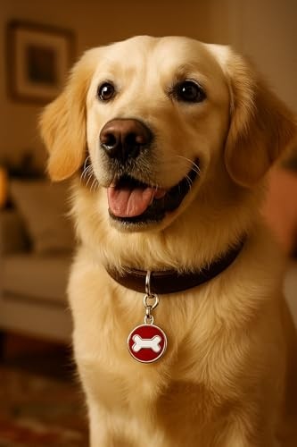 Die Grup Busstier Kedi Köpek Isimlik Metal Pet Kimlik Rozeti Isim Telefon Yazılabilir Dayanıklı Suya Dayanıklı Tasmaya Uygun Evcil Hayvan Künyesi (Kırmızı Kalp) görsel 2