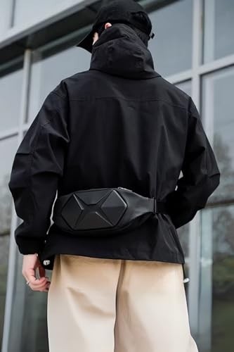 Aesco Unisex Bel Çantası Kabuklu Bel Çanta Suya Dayanıklı Çapraz Göğüs Çantası Bodybag Günlük Spor Yürüyüş (K850X) görsel 3