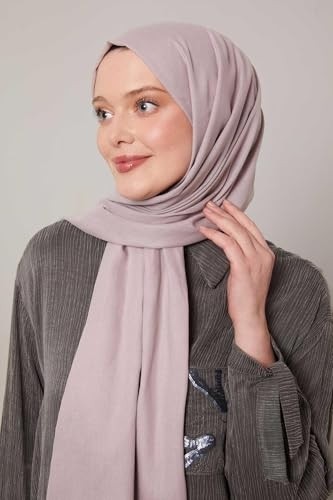 1001 Lila Düz Tensel Şal görsel 3