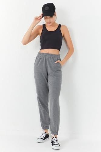 1001 Indigo Basic Sıfır Kol Dar Kalıp U Yaka Crop Top Atlet, T10BY-97160 görsel 5