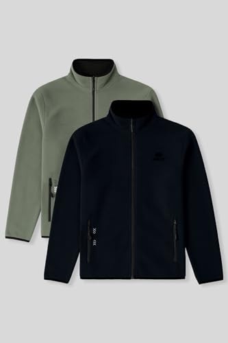 1001 Tommylıfe Standart Kalıp Dik Yaka 2li Paket Polar Sweatshirt, 87992 görsel 2
