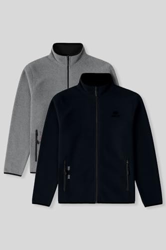 1001 Tommylıfe Standart Kalıp Dik Yaka 2li Paket Polar Sweatshirt, 87992 görsel 2
