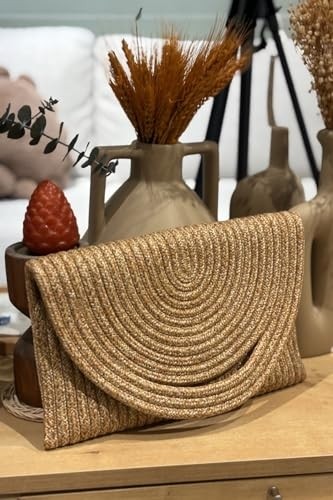 Ayrex El Geçirme Detaylı Zarf Portföy Clutch Çanta görsel 3