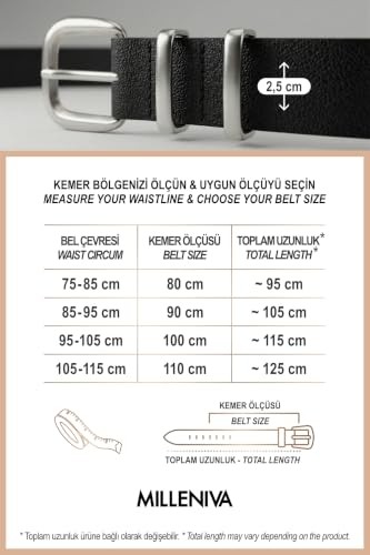1001 Çift Köprülü Ince Kadın Kemer 2.5 cm görsel 5