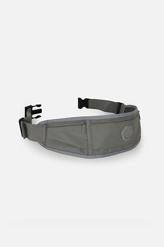 Aesco Koşucu Bel Çantası, Reflektörlü, Haki, Paraşüt Kumaş, Ön Cepli, Unisex Spor Fitness Gym Çantası (Haki)
