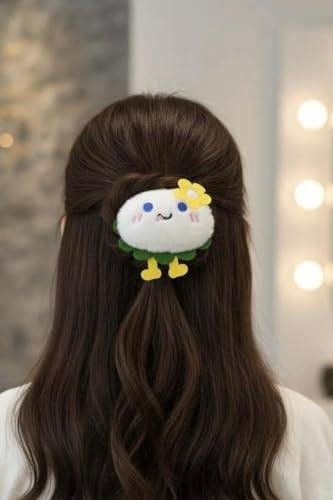 Aesco Mochi Yumurta Peluş Bileklik Oyuncak, Bileğe Vurunca Sarılan Slap Bileklik, Çok Amaçlı Saç Tokası görsel 3