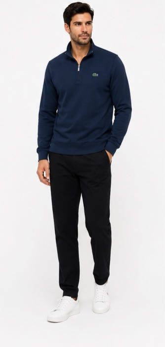 Lacoste Fermuar Yaka Regular Fit Indigo görsel 2