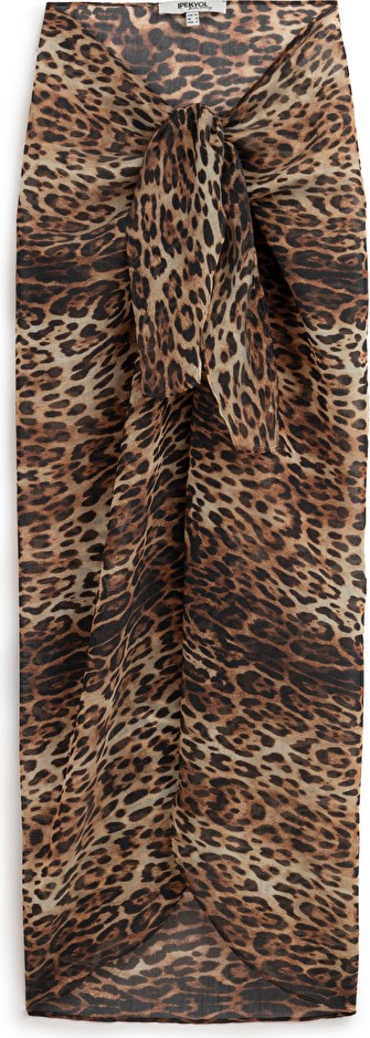 İpekyol Leopar Desen Pareo IS1250073007074 görsel 4