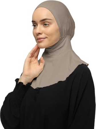 1001 Tesettür Pratik Boyunluklu Hijab Sporcu Bone, T400 görsel 3