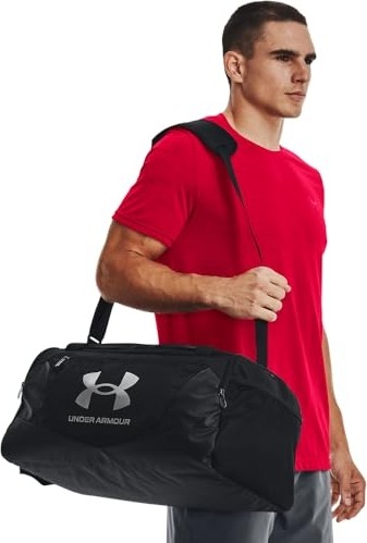 Aesco Under Armour Ua Undeniable 5.0 Duffle Sm Unisex Yetişkin Spor Çanta Black/black/metallic Silver Tek Beden görsel 3