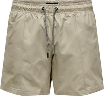 Happy Trend Only & Sons Onsted Lıfe Swım Short Solıd Pıpıng Tek Parça Mayo Erkek görsel 3