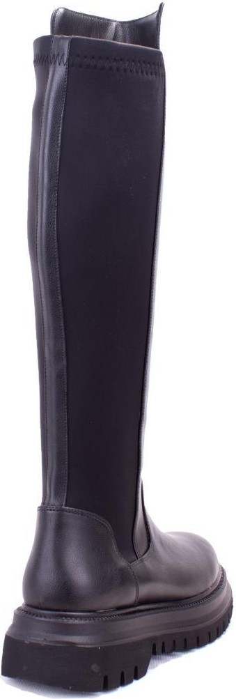 Dagoster DZA07-12531043 Siyah Günlük Streçli Düz Topuk Kadın Çizme görsel 4