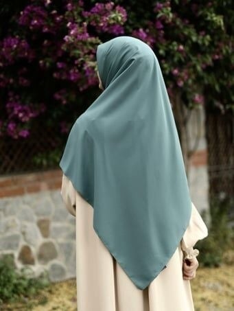 Fresco Scarfs Tesettür Hijab Medine Ipeği Eşarp 120x120 Küf Yeşili