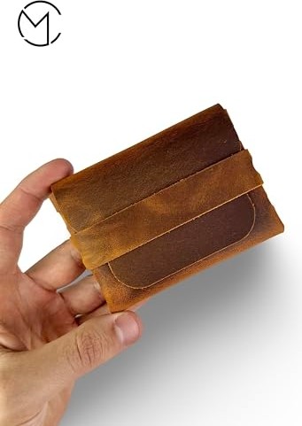 1001 Hakiki Deri Geçmeli Yatay Cüzdan, Gerçek Deri Kartlık, Erkek & Kadın Minimalist Kartvizitlik, � görsel 3