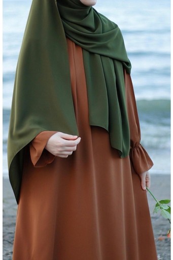 Fresco Scarfs Tesettür Hijab Medine Ipeği Şal*bordo görsel 5
