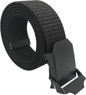 1001 2 Adet Erkek Kemer 4 cm Siyah Tactical Palaska Tarzı görsel 5