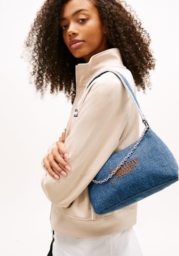1001 Tjw Cool Denım Shoulder Bag Kadın Omuz Çantası Mid Denim Os görsel 3