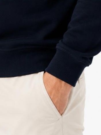 Lacoste Bisiklet Yaka Lacivert Regular Fit görsel 3