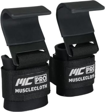 Aesco Musclecloth Lifting Hooks Ağırlık Kaldırma Kancası Siyah