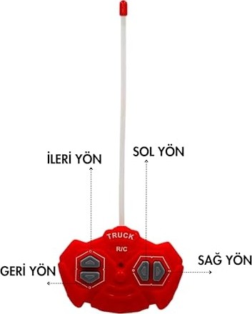 Die Grup Giffy/oyuncak Uzaktan Kumandalı Itfaiye Şarjlı Işıklı Full Fonksiyon Merdivenli Su Hortumlu Vinçli Model (Kırmızı Liftli) görsel 4
