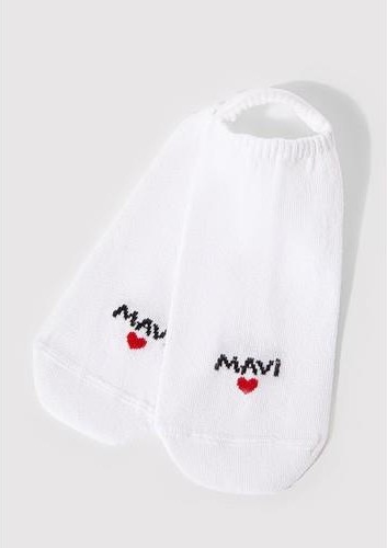 Mavi Logo Detaylı Beyaz Babet Çorap 1912779-620 görsel 8