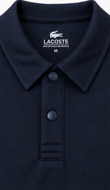 Lacoste Polo Çıt Çıt Kapama Lacivert Regular Fit Uzun Kol görsel 5