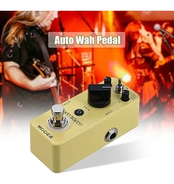 Resim Funky Monkey Otomatik Wah Gitar Efekt Pedalı 3 Tepe Modu Gerçek Bypass Tam Metal Gövde 