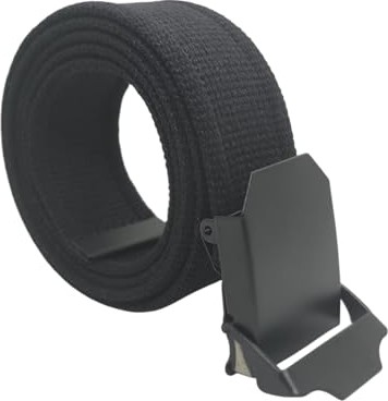 1001 2 Adet Erkek Kemer Siyah Tactical Palaska Tarzı 4 cm görsel 5
