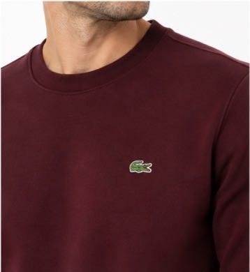 Lacoste Bisiklet Yaka Vişne Regular Fit görsel 2