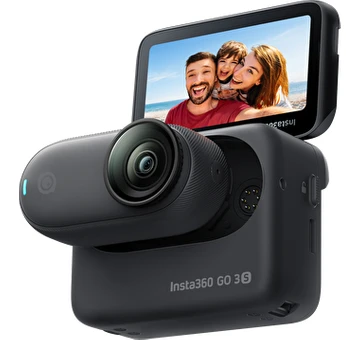 Resim INSTA360 GO3S 64GB Siyah Aksiyon Kamera 