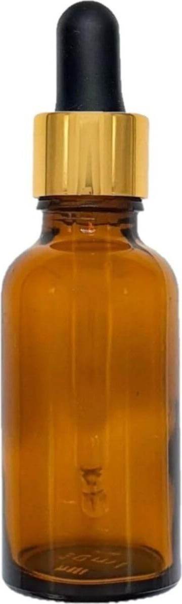 Kazan Hobi 30 ml Amber Cam Damlalıklı Kehribar Boş Şişe, 10ADET görsel 3