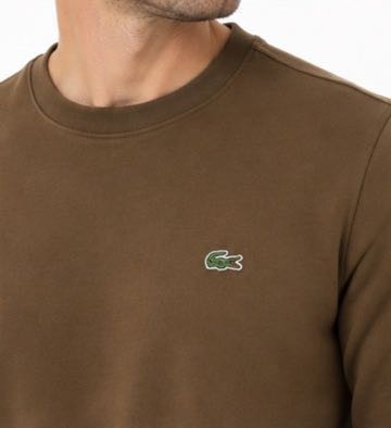 Lacoste Bisklet Yaka Kahverengi Regular Fit görsel 2
