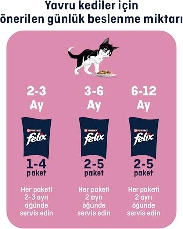 Esranın Dünyası Felix Yavru Kedi Avantajlı Paket (12X4= 85GR) görsel 5